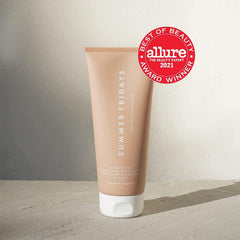 Summer Fridays Summer Silk Nourishing Body Lotion texture swatch shows non greasy hydration