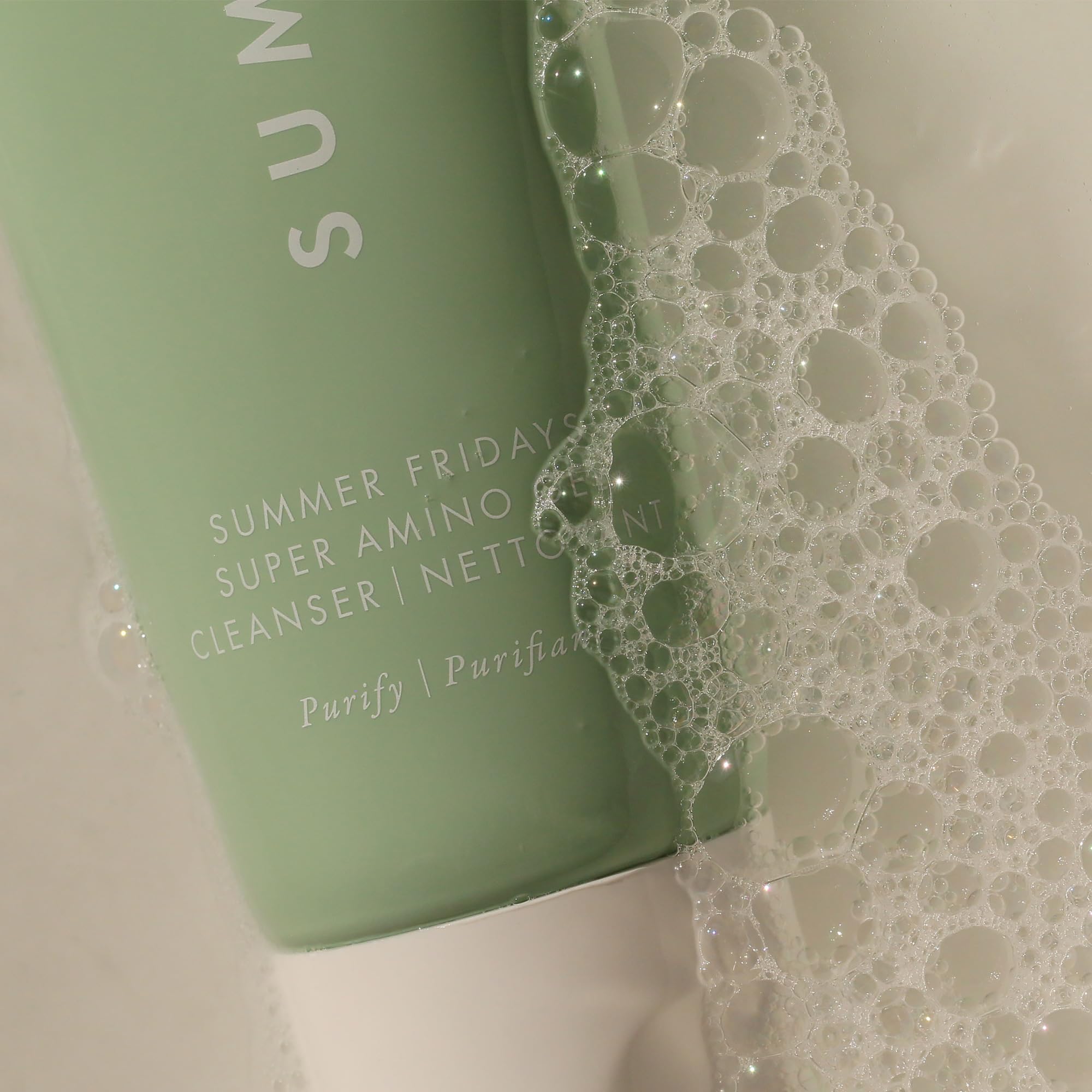 Vitamin E and humectants boost moisture retention in Summer Fridays cleanser.