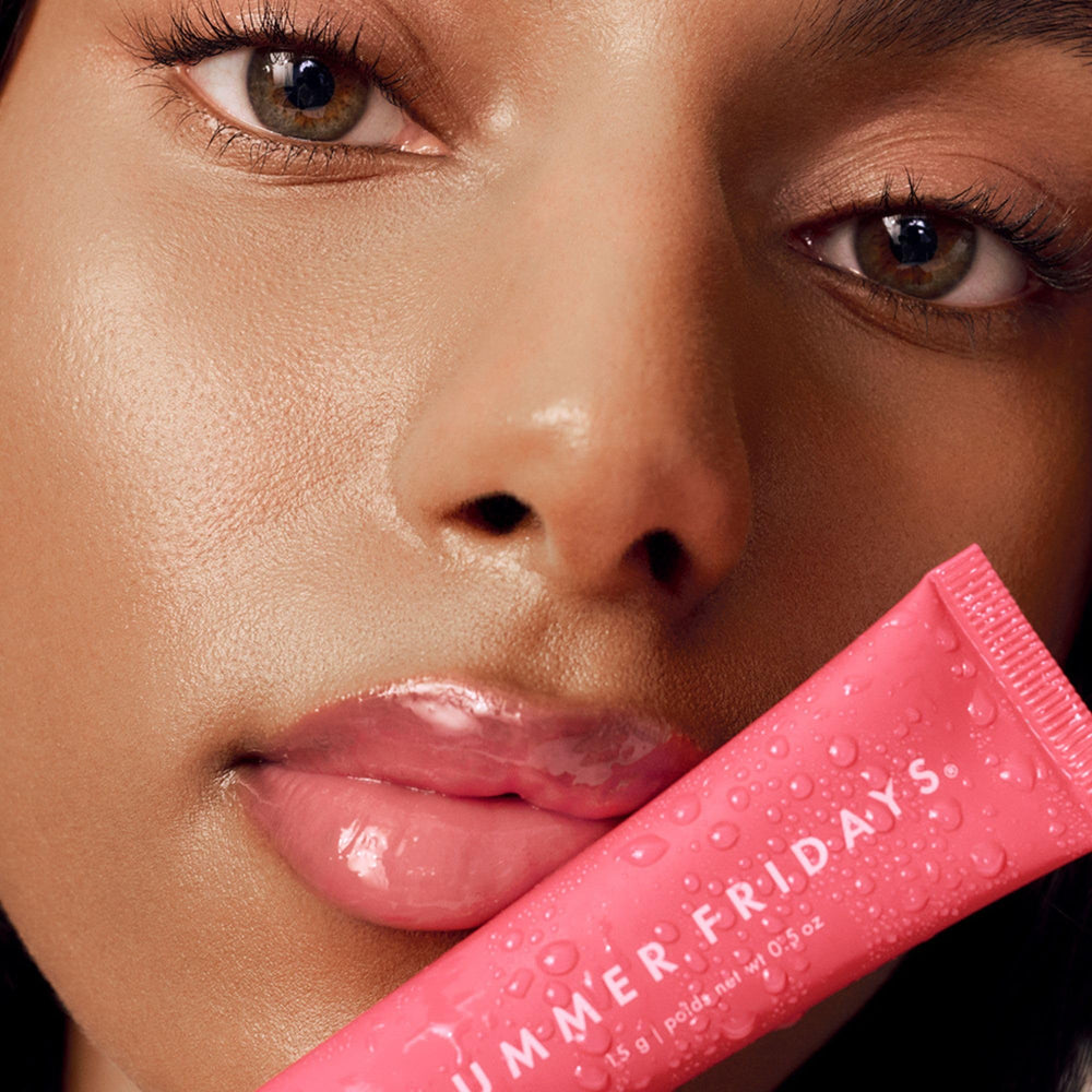 Summer Fridays Pink Guava used under or over lipstick for hydration