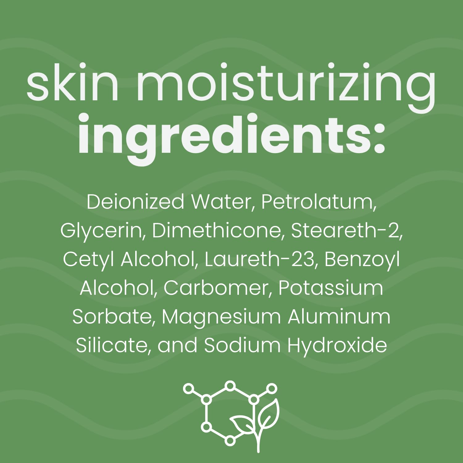Moisture-All lotion being applied on arm demonstrates fast absorption and comfort