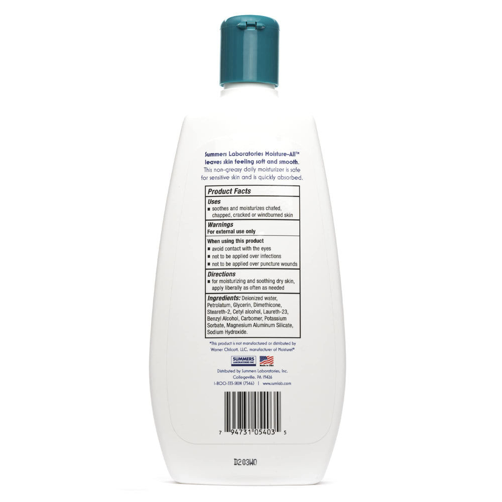 Travel-friendly Moisture-All 300ml size for on-the-go skin comfort