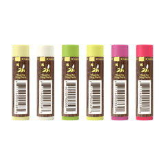Sun Bum lip balm six-pack variety with Aloe and Vitamin E for moisturized lips.