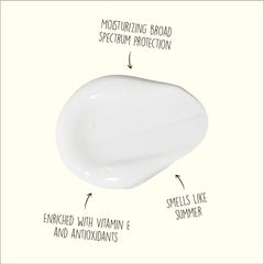 Sun Bum Original SPF 50 lotion applied to skin for moisturized protection.