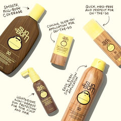 Texture of water-resistant SPF 50 lotion ideal for beach days.