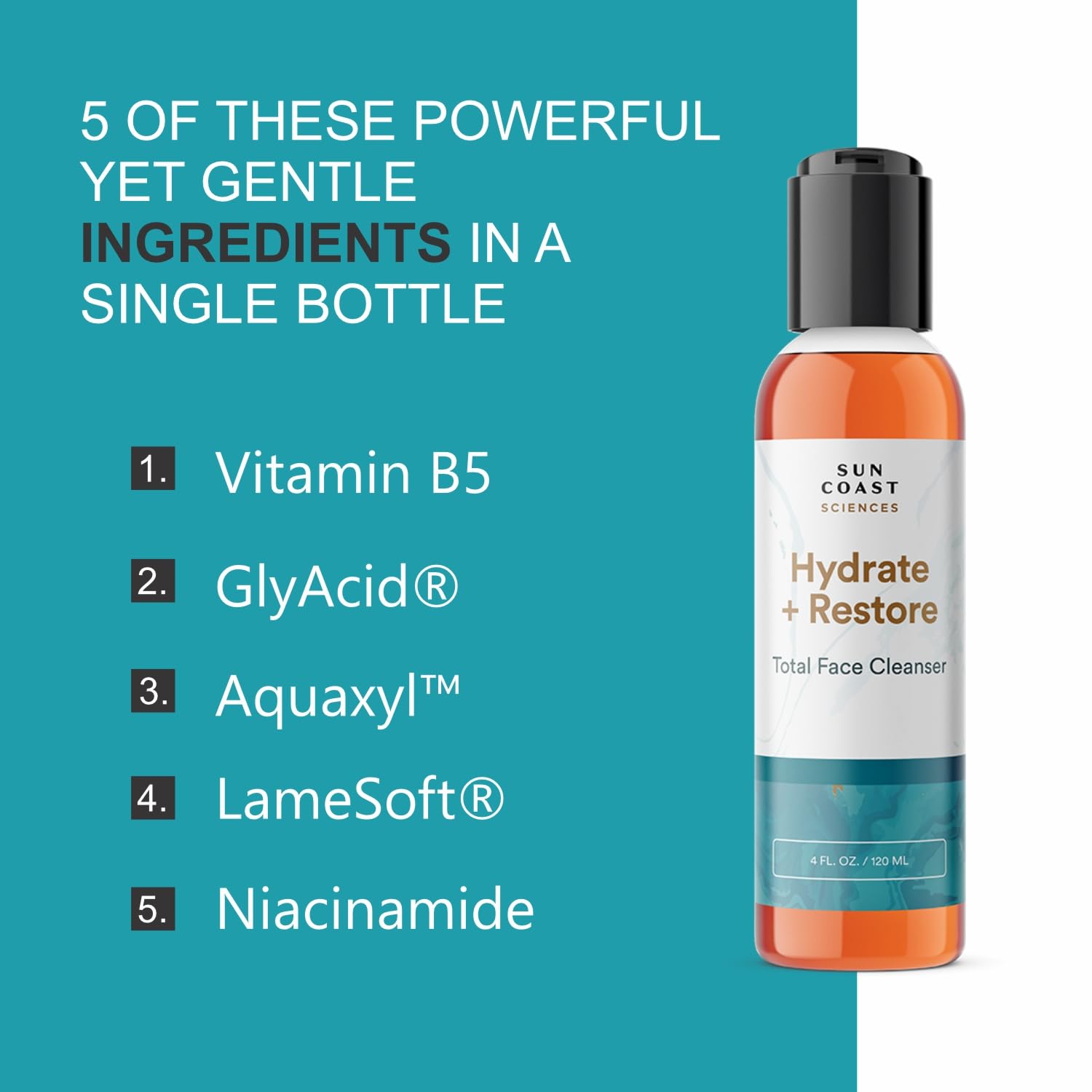 SUN COAST SCIENCES Niacinamide and Vitamin B detail support even-looking skin