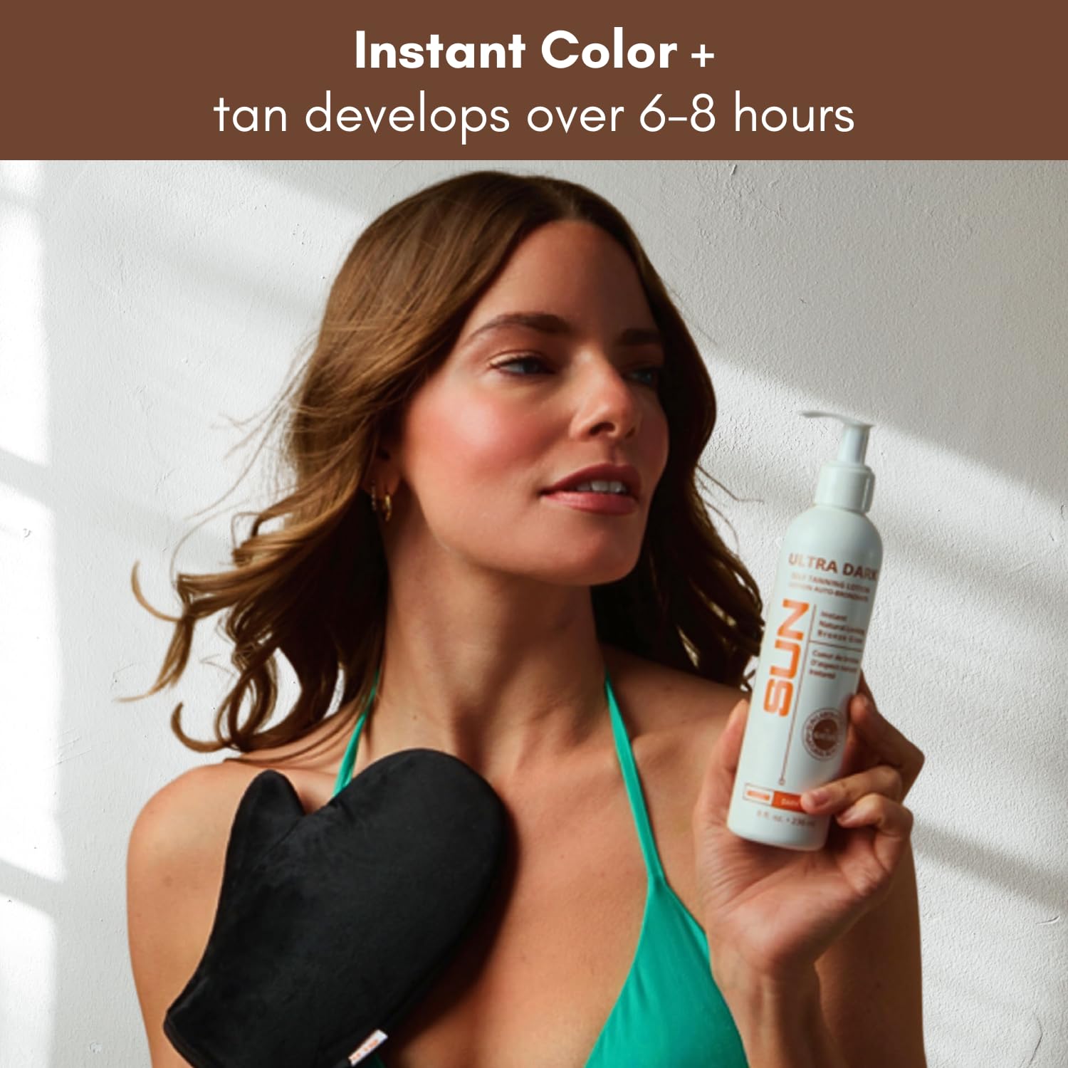 Sun Laboratories by Giesee ultra-dark-tan-depth shows deep color for special occasions