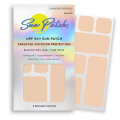 Sun Patch Sunkiss Nude closeup shows soft silicone protection against sun exposure.