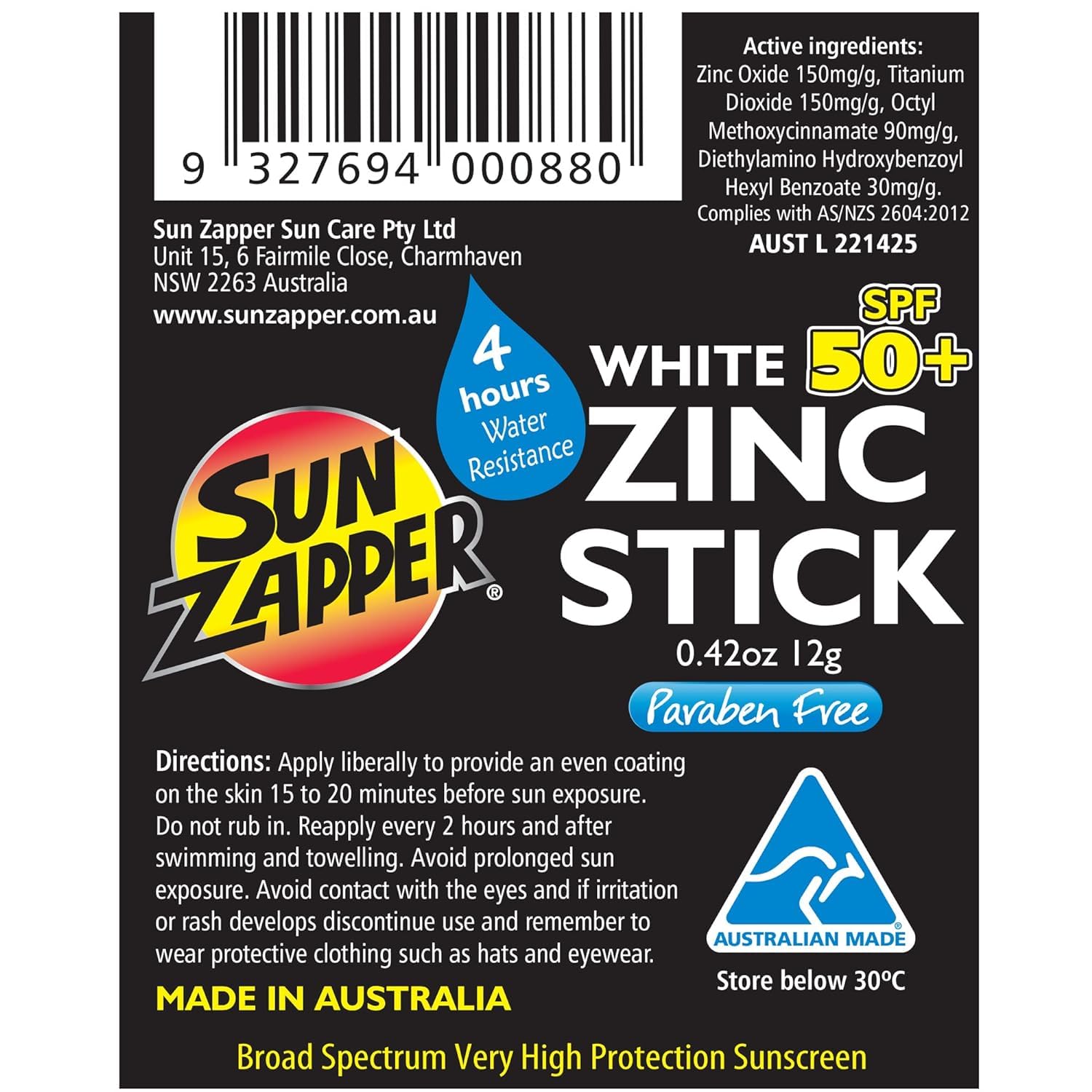 Sun Zapper at the beach during activity offering SPF 50+ protection.
