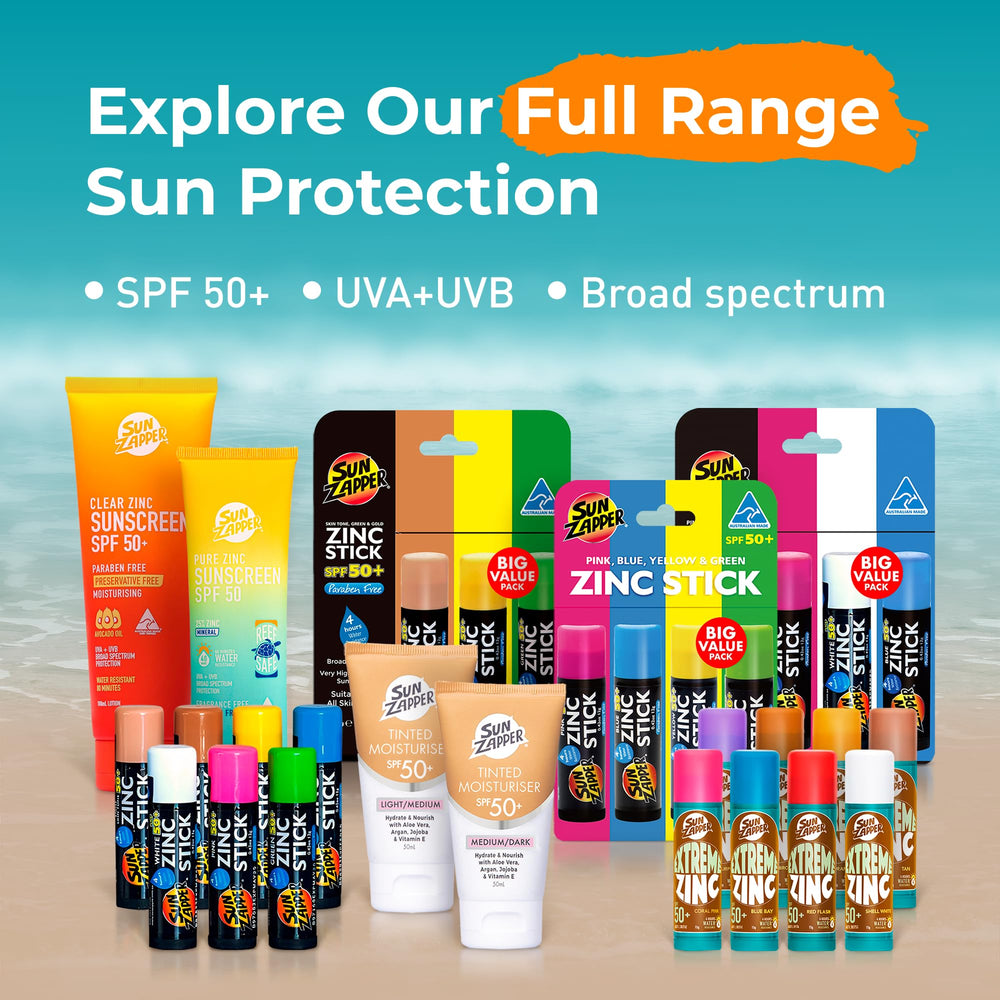 Kid-friendly Sun Zapper suitable for children over 6 months.
