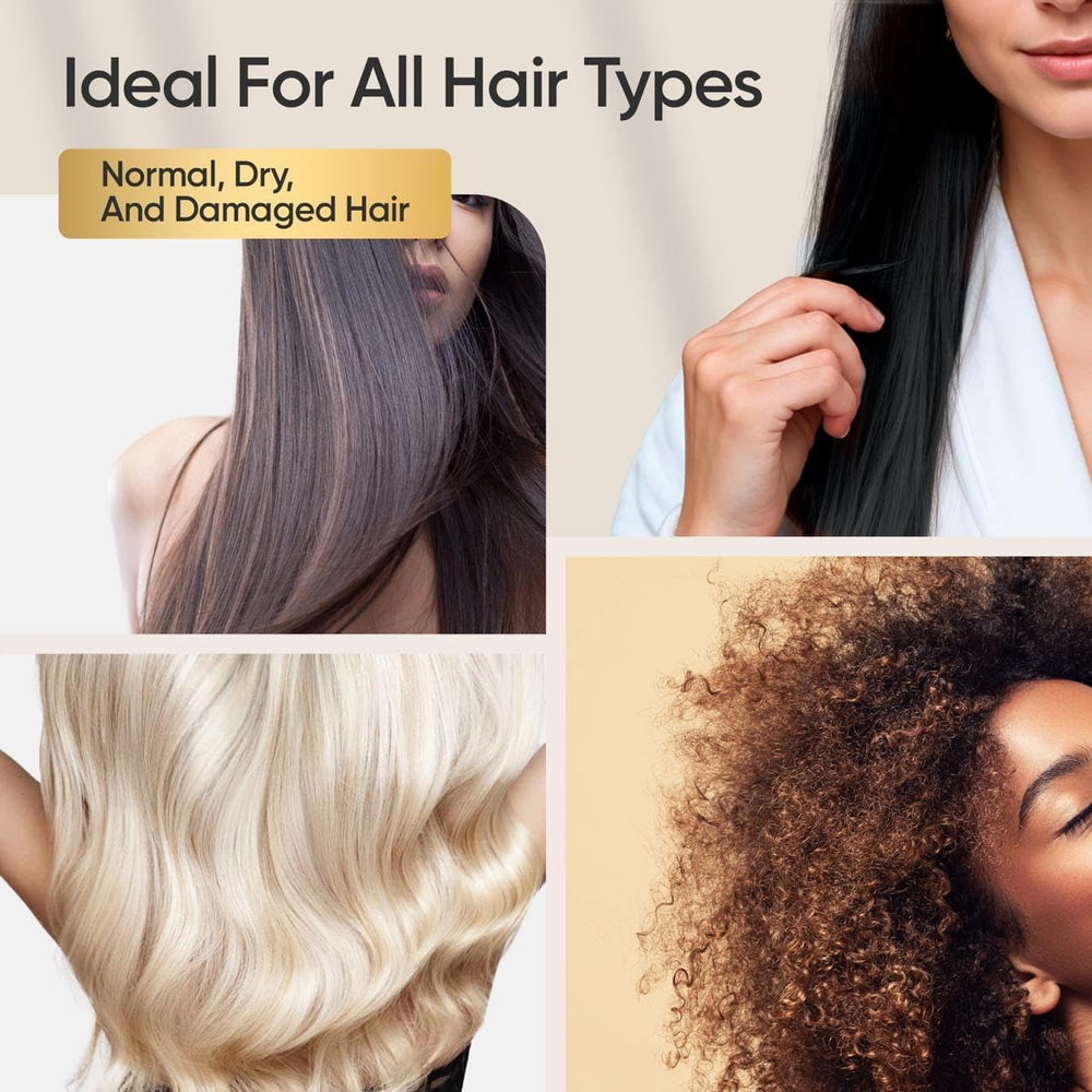 SUNATORIA hair mask for dry damaged hair demonstrates conditioning feel