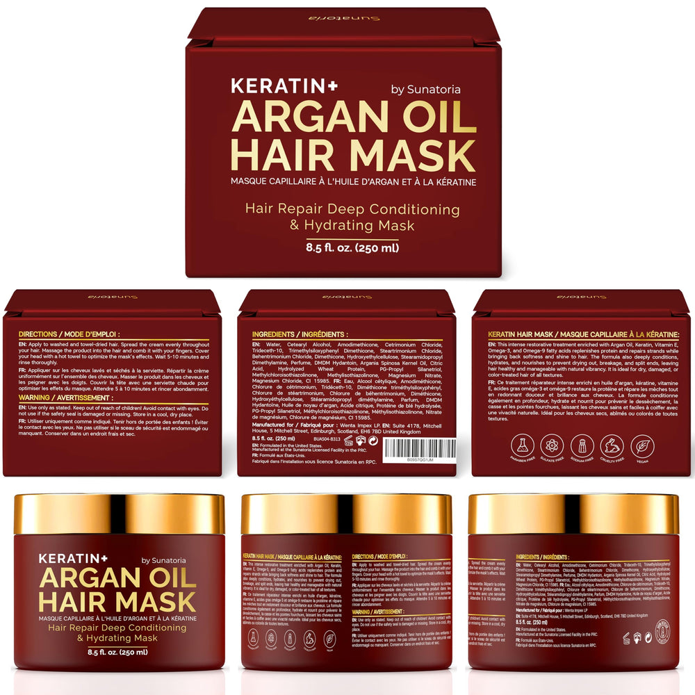 SUNATORIA post-use glossy, soft hair strands with visible shine.