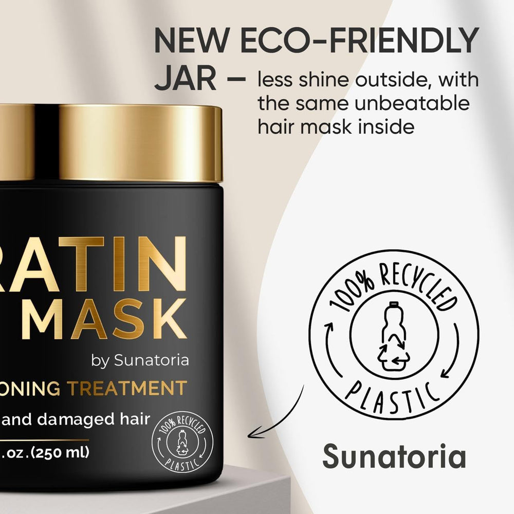 SUNATORIA keratin mask split ends panel showcases repair-focused care