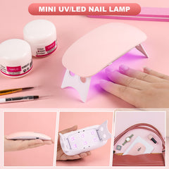 SUNBELEE gel polish set offers glossy, chip-resistant color in six shades.