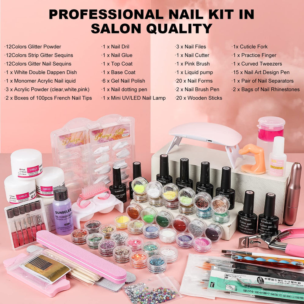 SUNBELEE nail drill with bits enables precise shaping and professional-looking nails at home.