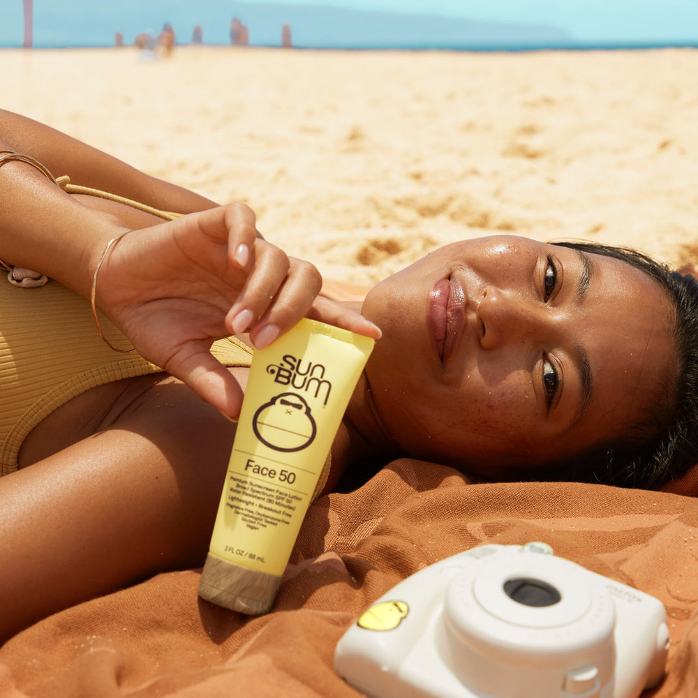 Sun Bum SPF50 suitable for all skin types and daily use.