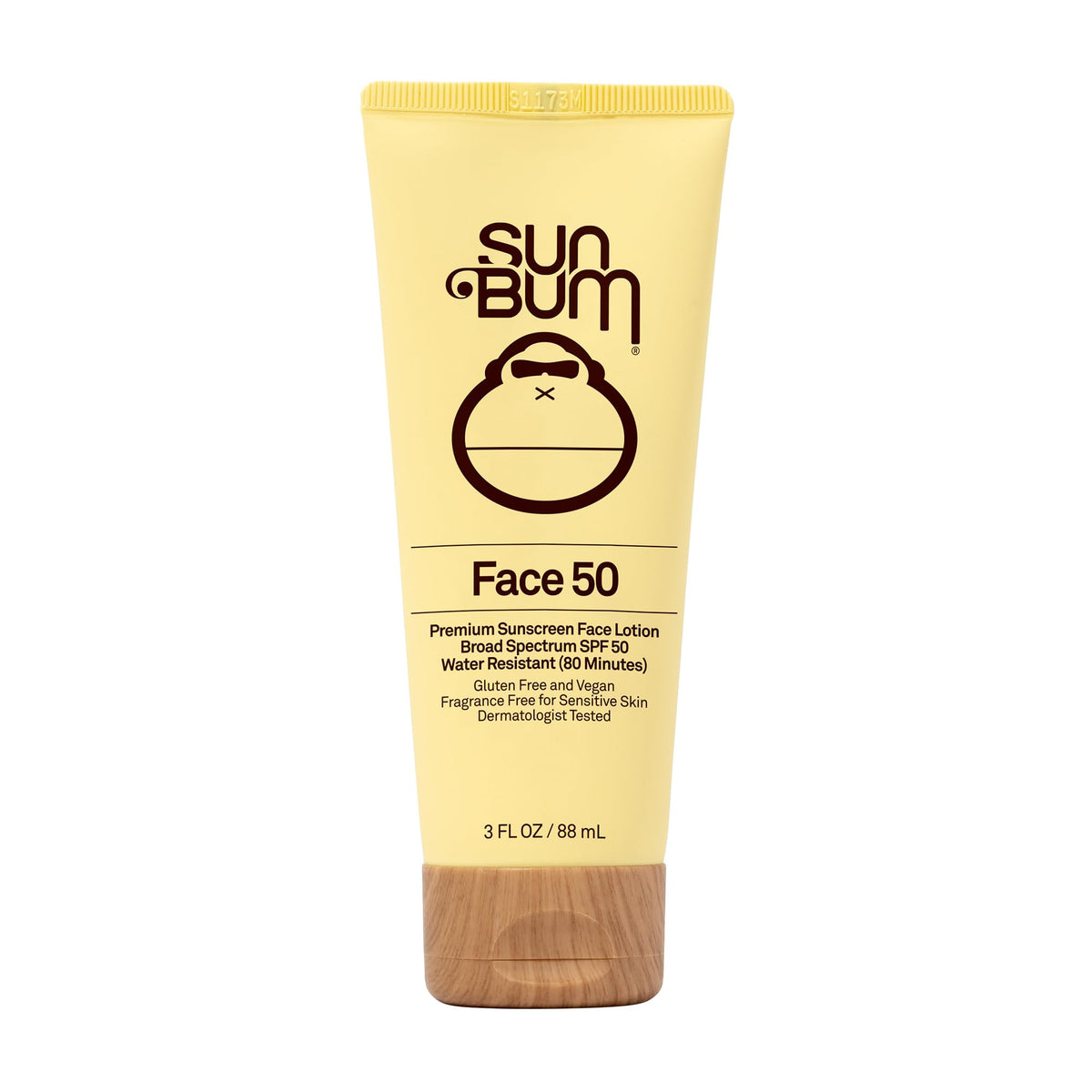 Sun Bum Original SPF50 bottle for daily facial protection and hydration.