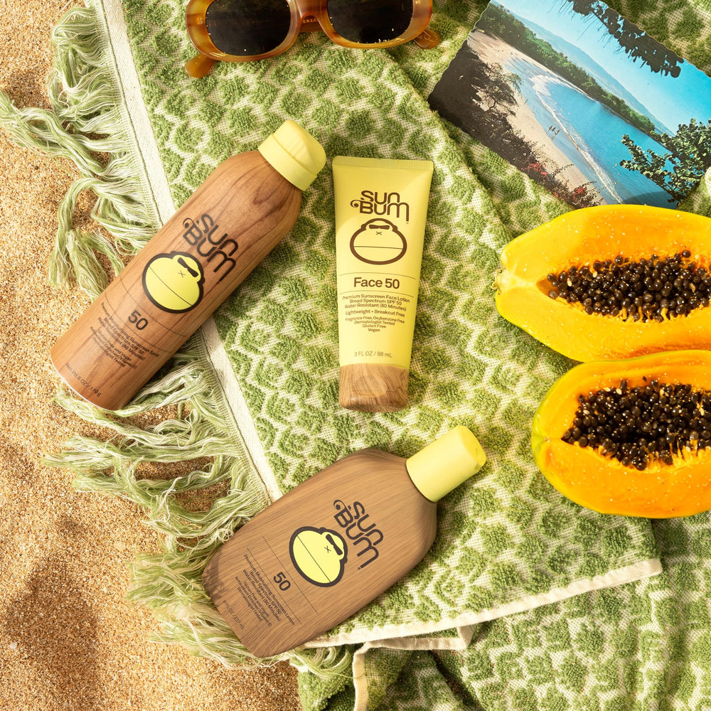 Sun Bum travel-size 3 oz sunscreen for on-the-go protection.