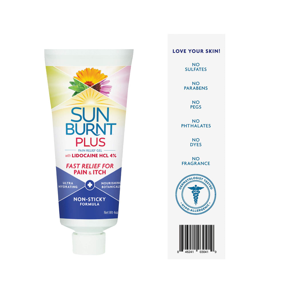 Sunburnt Plus minor skin irritations use-case demonstrates versatile after-sun relief.