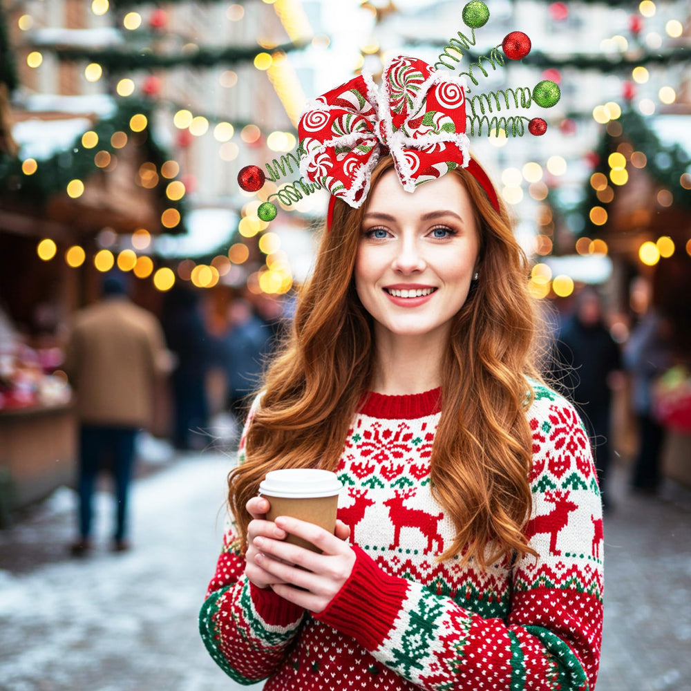 Suncalla two-pack Christmas headbands provides versatile styling options.