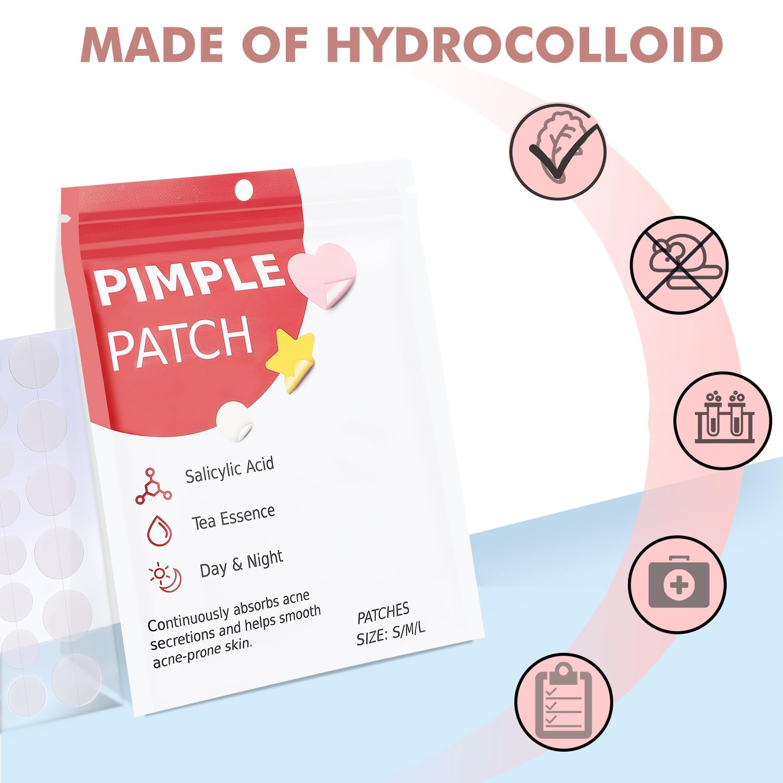 Sundpik star patches with tea tree oil for a refreshing application