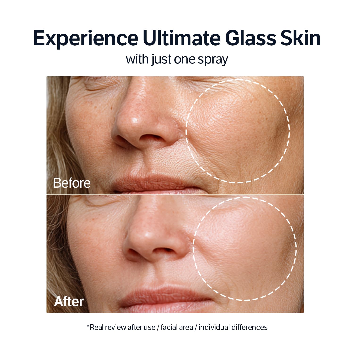 SUNGBOON EDITOR Deep Collagen Barrier Serum Mist dispense-action shows a lightweight spray