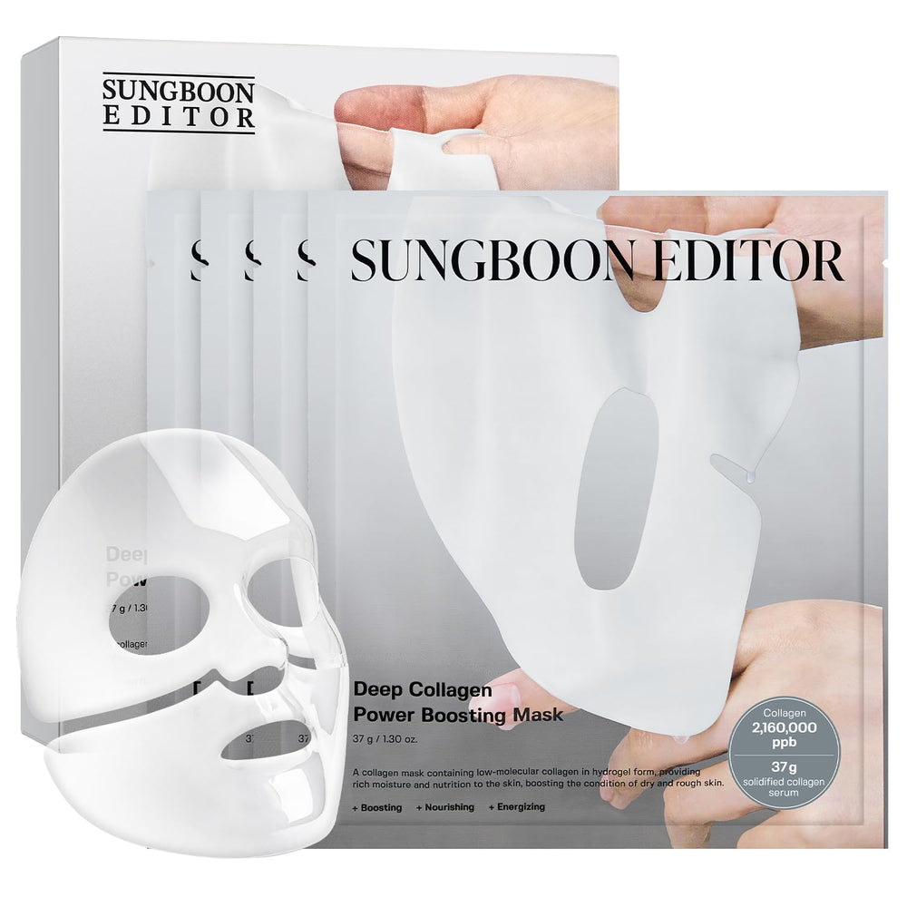 SUNGBOON EDITOR Deep Collagen Overnight Mask packaging highlights premium gifting potential.