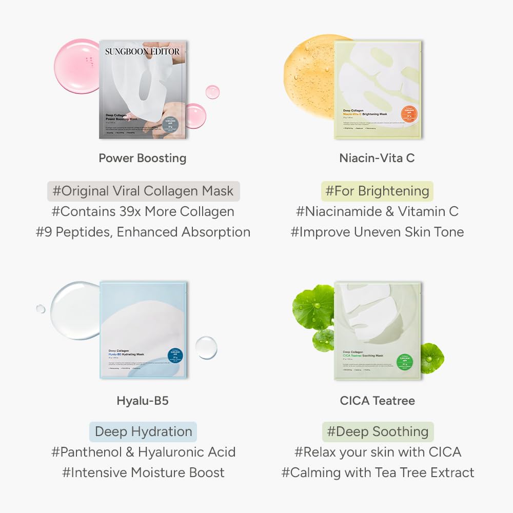 SUNGBOON EDITOR Glow-promoting mask on skin close-up hints at glass-skin radiance.
