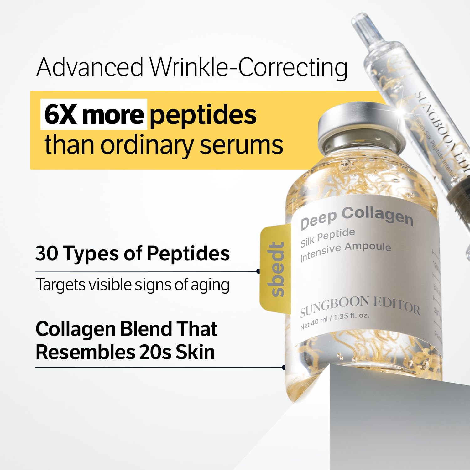 SUNGBOON EDITOR Silk Peptide forehead-wrinkle-tightening focus on targeted area
