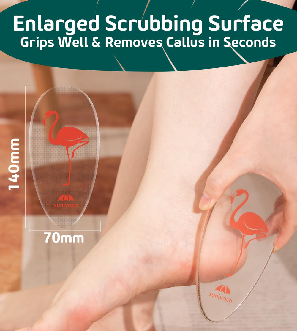 Sunivaca foot file is compact and travel-friendly for on-the-go pedicures.