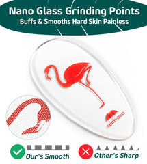 Sunivaca foot scrubber removes dead skin for soft feet.