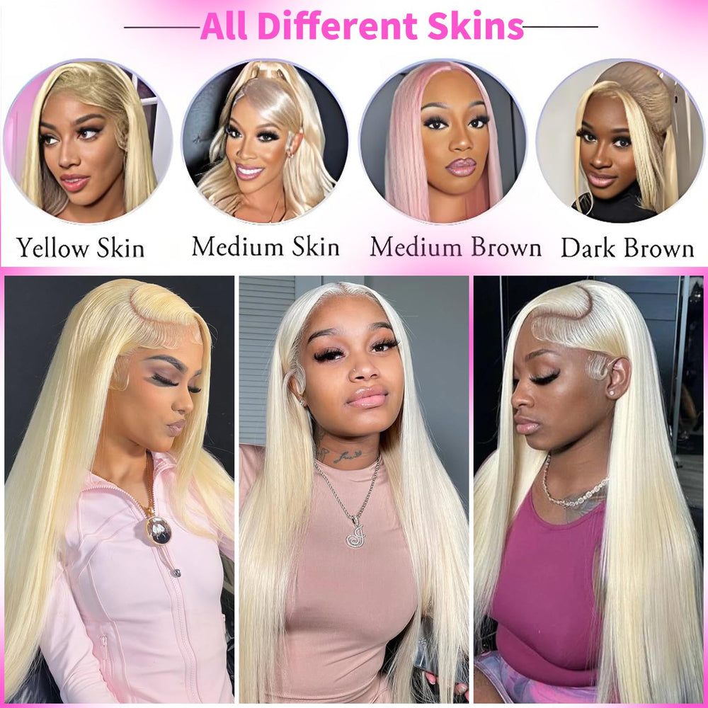 SUNKASA 12A Brazilian virgin-blonde wig soft, true-to-length hair