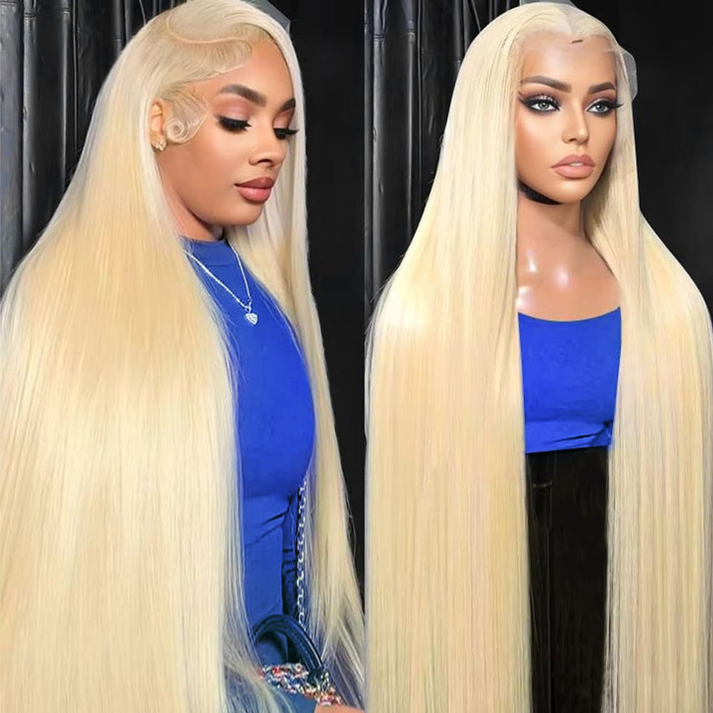 SUNKASA 32-inch 613 lace-front wig natural-hairline for seamless parting