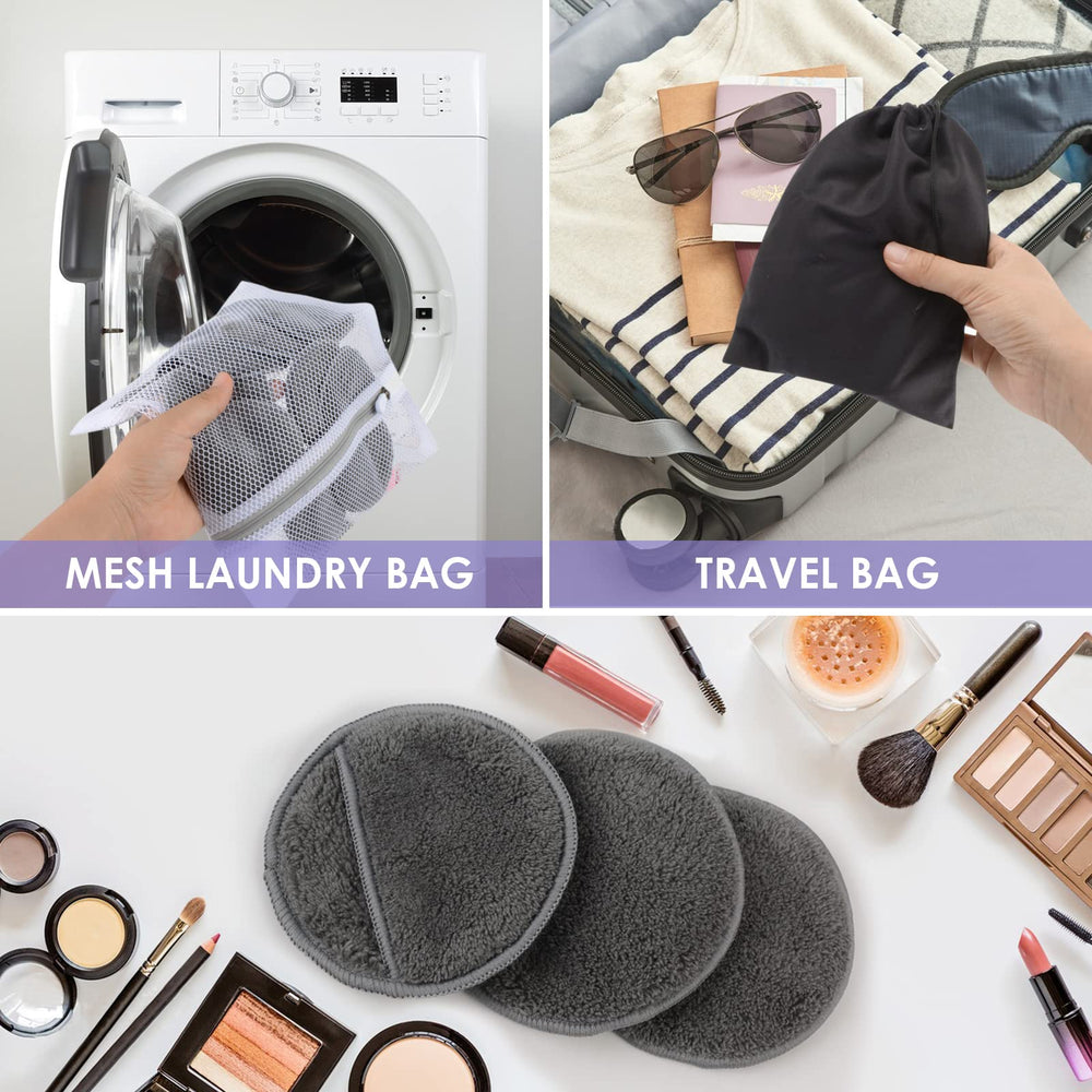 Sunland pads remove mascara, eyeshadow, and lipstick smoothly.