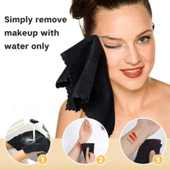 SUNLAND microfiber close-up highlighting ultra-soft texture ideal for gentle cleansing.