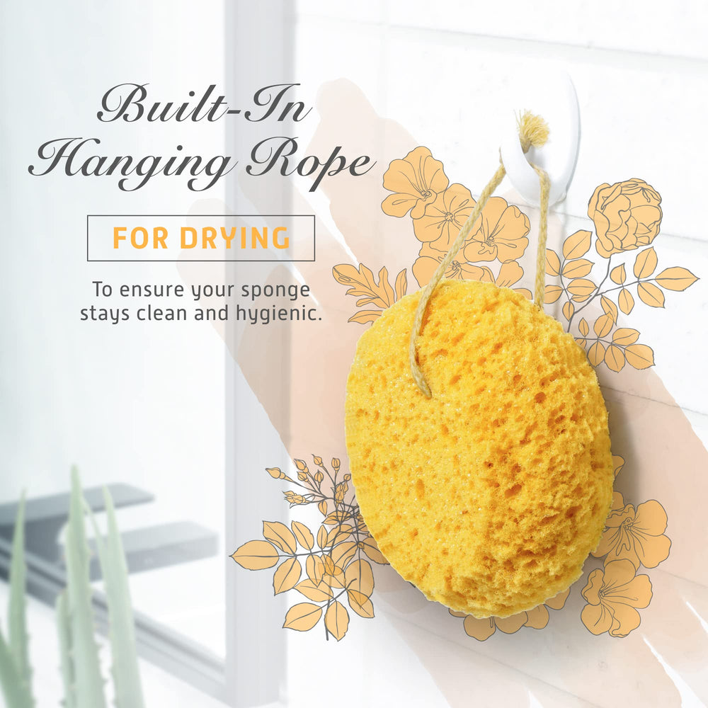 Sunlite Spongentle bath and shower use image for daily cleansing ritual.