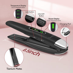 SUNMAY 5000mAh battery powers 20–30 minutes cordless styling.