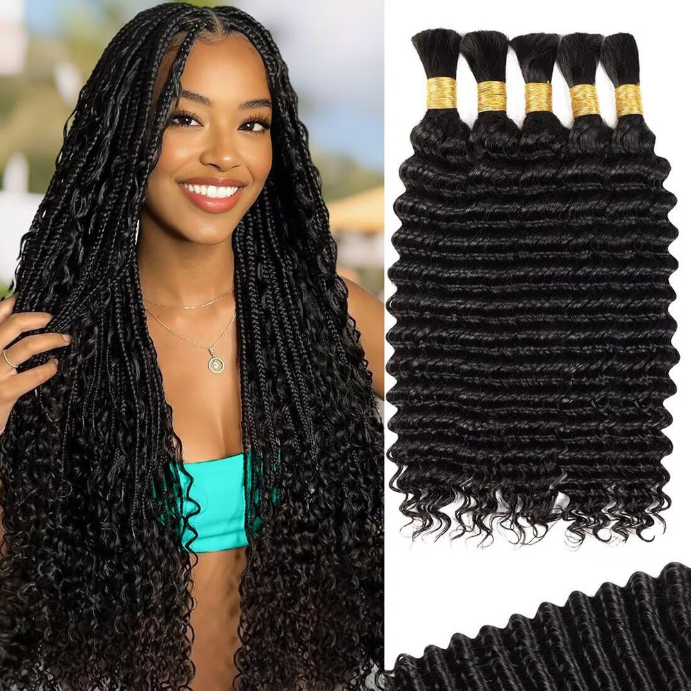 SUNNGIRL 18in curly Boho hair bundles for effortless boho braids