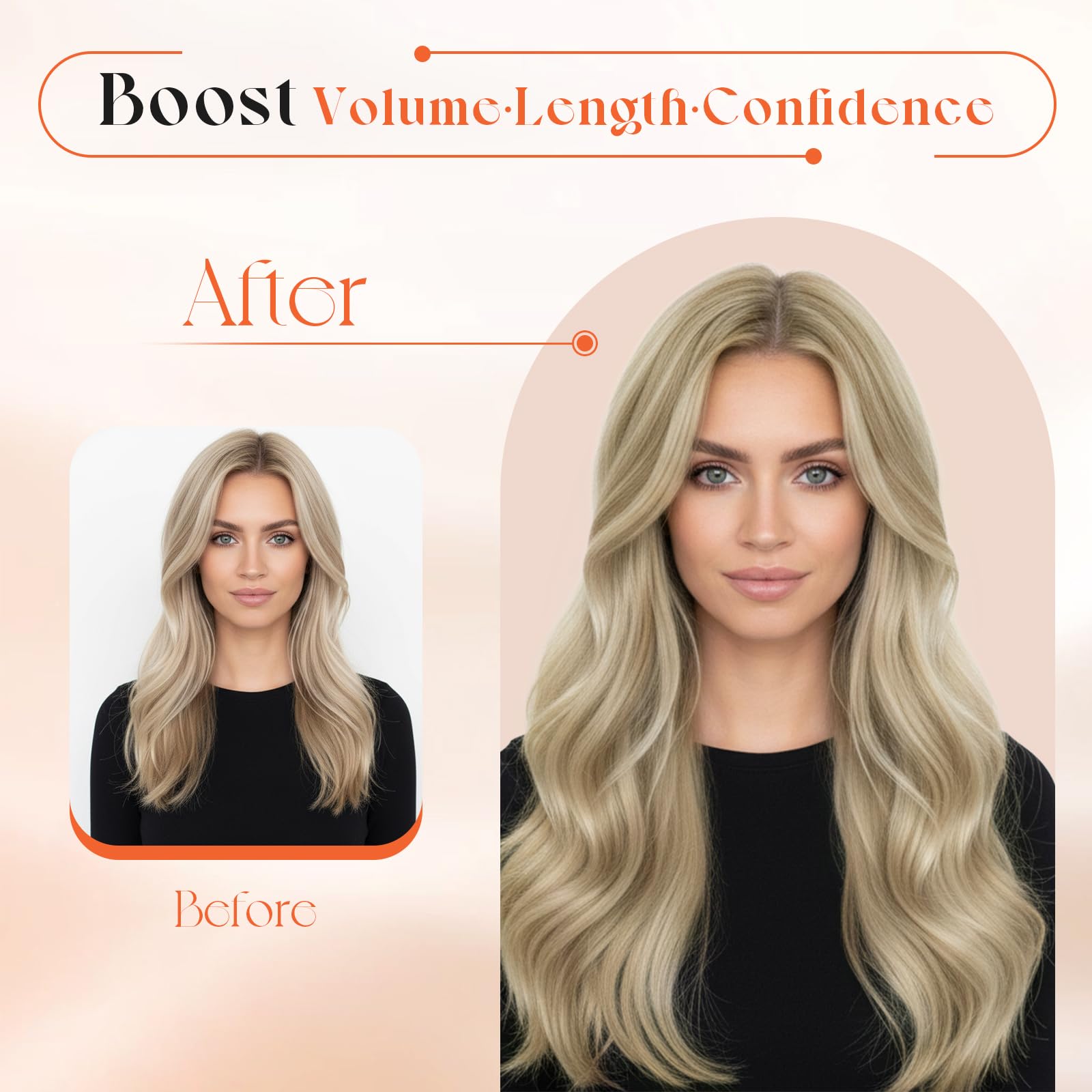 Sunny Hair clip-in extensions golden blonde highlights with sun-kissed tones