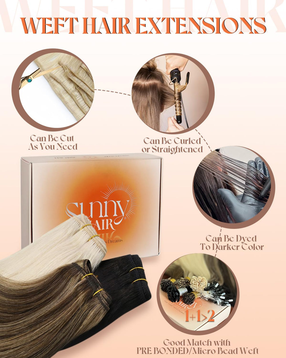 Sunny Hair comfortable natural feel for easy movement