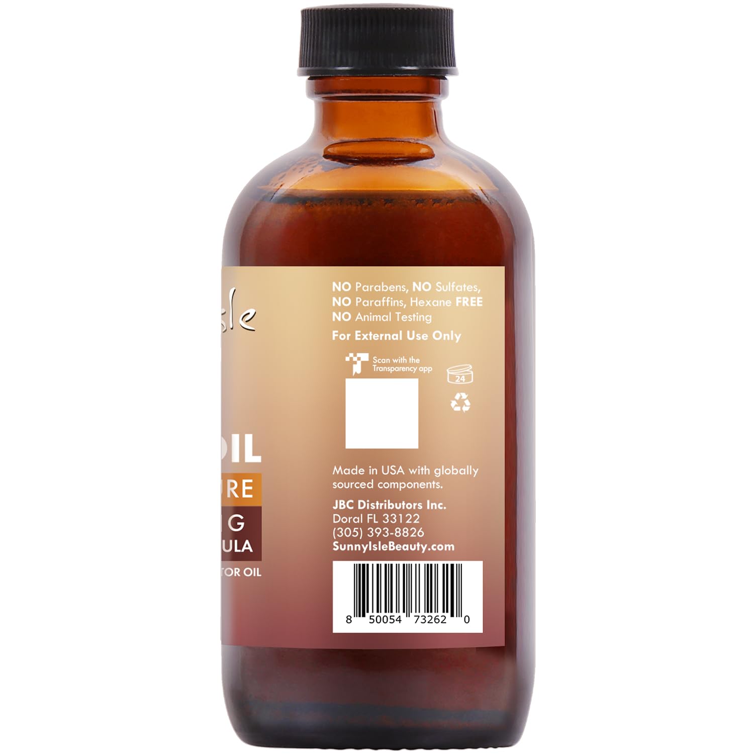 Sunny Isle authenticity story image reinforces Honduras batana and castor oils.