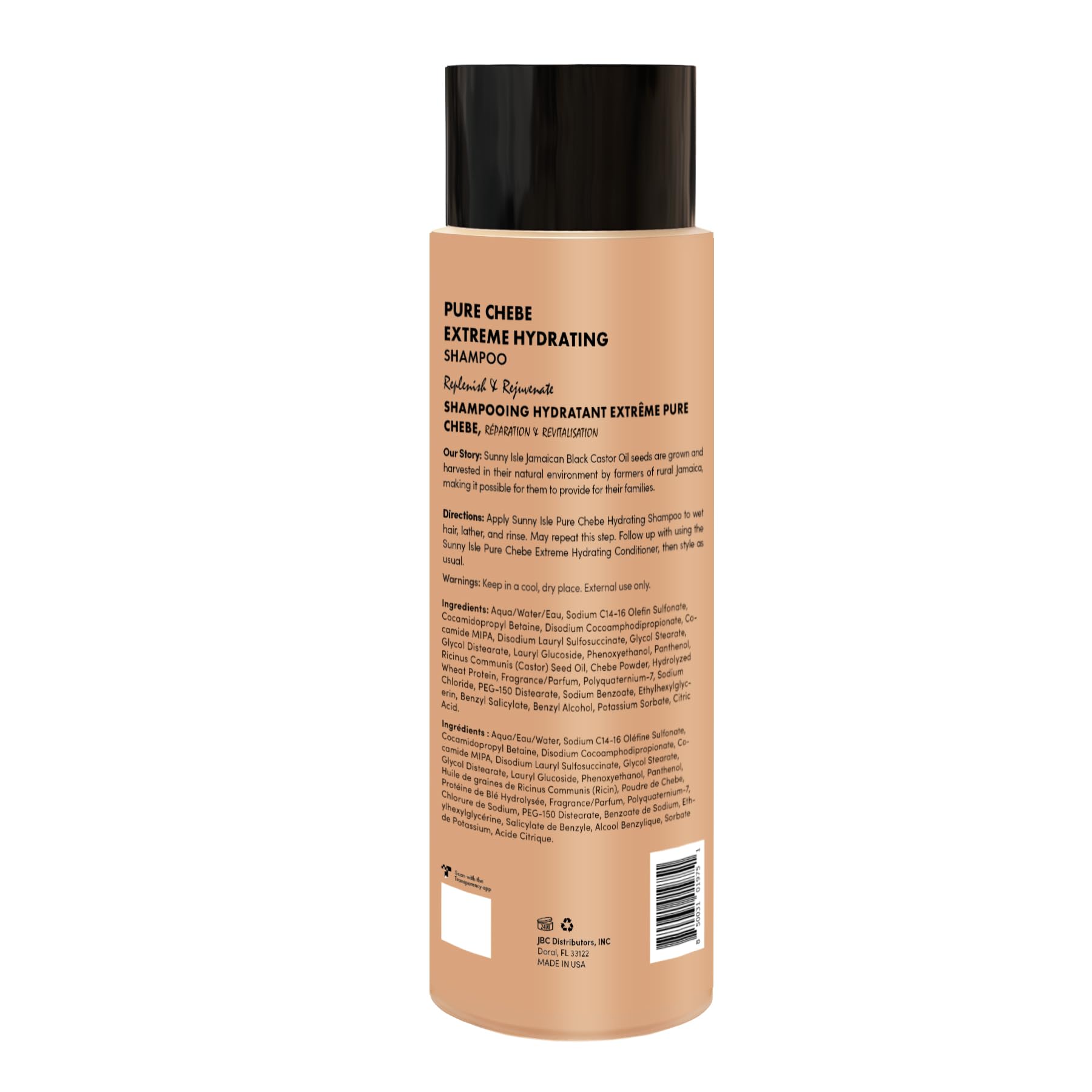Sunny Isle haircare routine image suggests daily cleansing for all hair types.