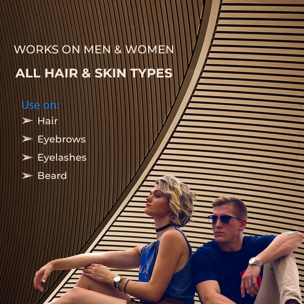 Sunny Isle Jamaican Black Castor Oil on hair strands for root-to-tip nourishment.