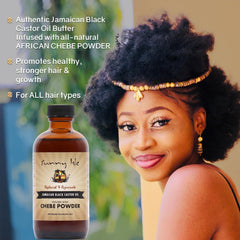 Sunny Isle Jamaican Black Castor Oil in hand highlighting rich, deep color.