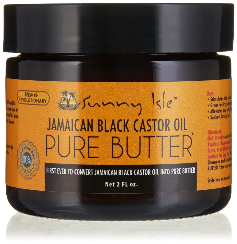 Sunny Isle Jamaican Black Castor Oil Pure Butter bottle for daily moisture and shine.