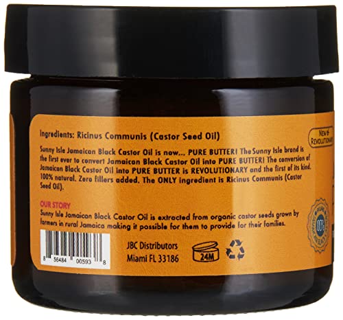 Sunny Isle butter close-up showing natural ingredients for skin and hair care.