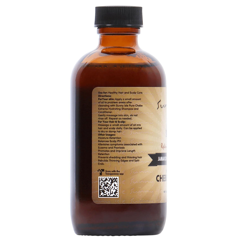 Sunny Isle oil finish on hair showing natural shine and smoothness.