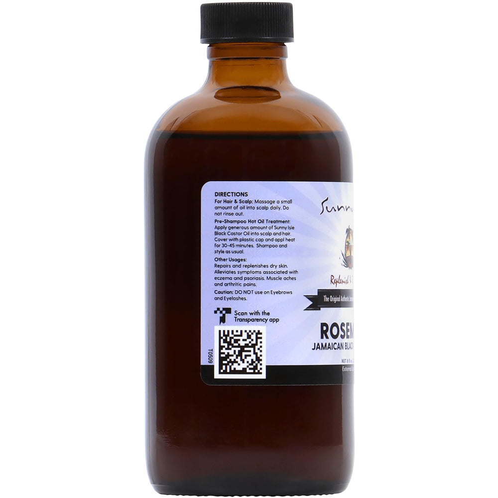 Sunny Isle Rosemary Jamaican Black Castor Oil edge regrowth potential