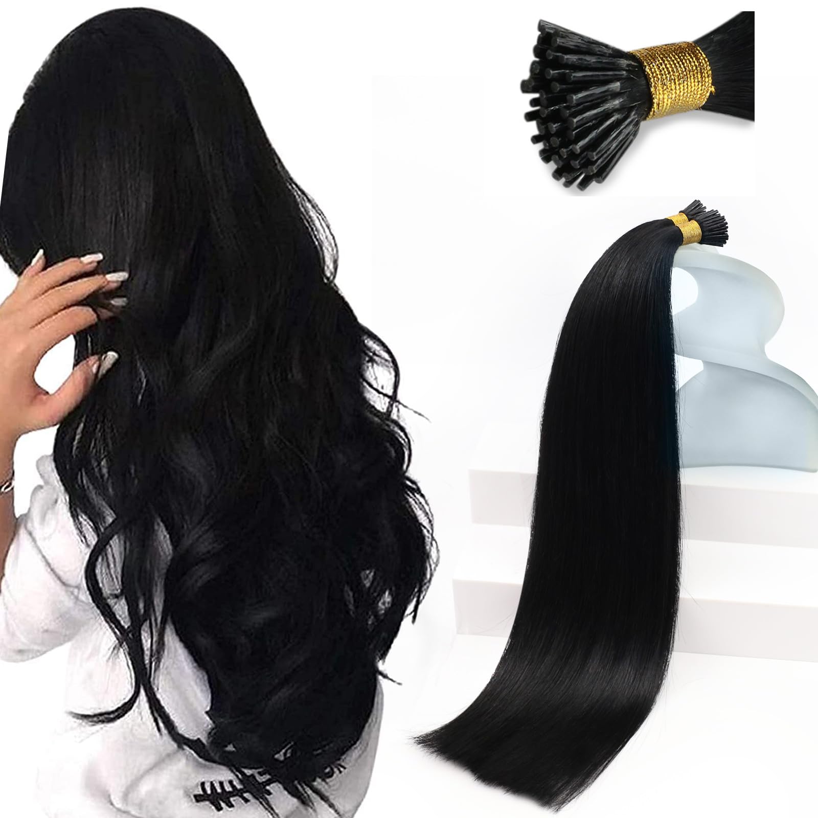 Sunny Hair 22inch itip extensions natural blend for seamless look and fullness