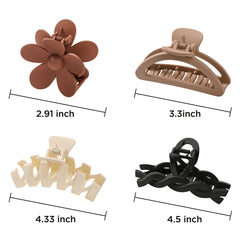 Sunolga anti-slip claw clip features grip-friendly teeth for thick or layered hair.