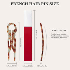 Sunolga small French hair pin serrated anti-slip ensures secure grip for busy days